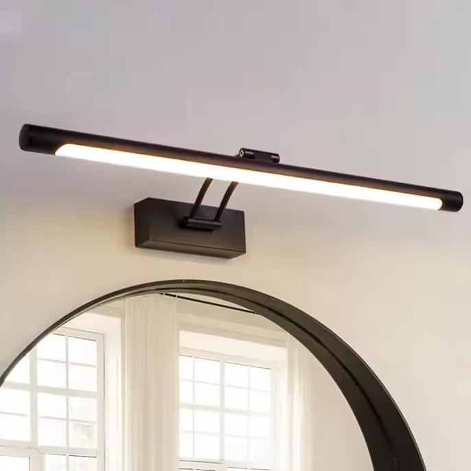 Lampu LED Cermin Kamar Mandi Tempel Dinding Anti Air Stainless Steel