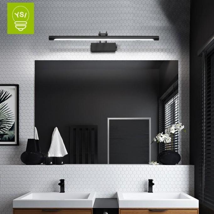 Lampu Cermin LED Tempel Dinding Kamar Mandi Toilet Stainless Anti Air