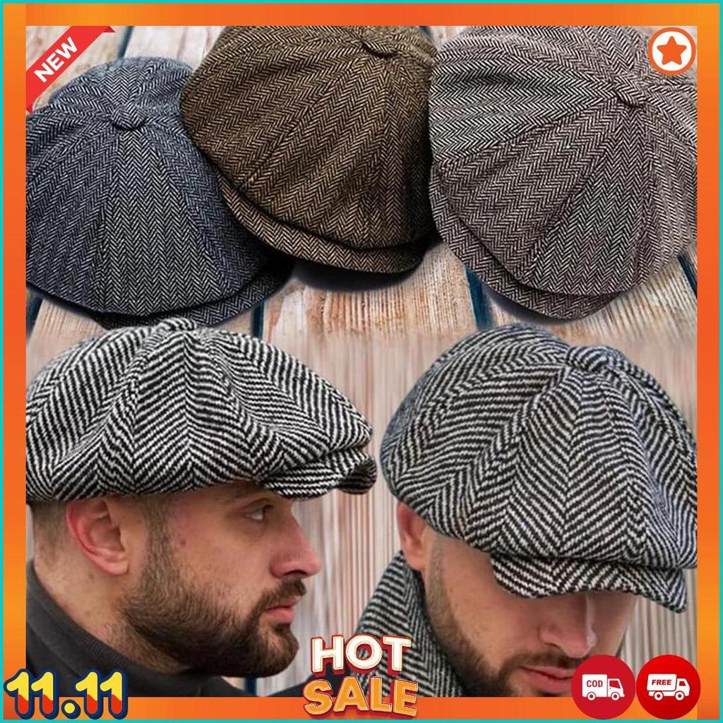 Topi Pet Apolo/Topi Seniman/Topi Zaman Dulu/Topi Newsboy [K2]