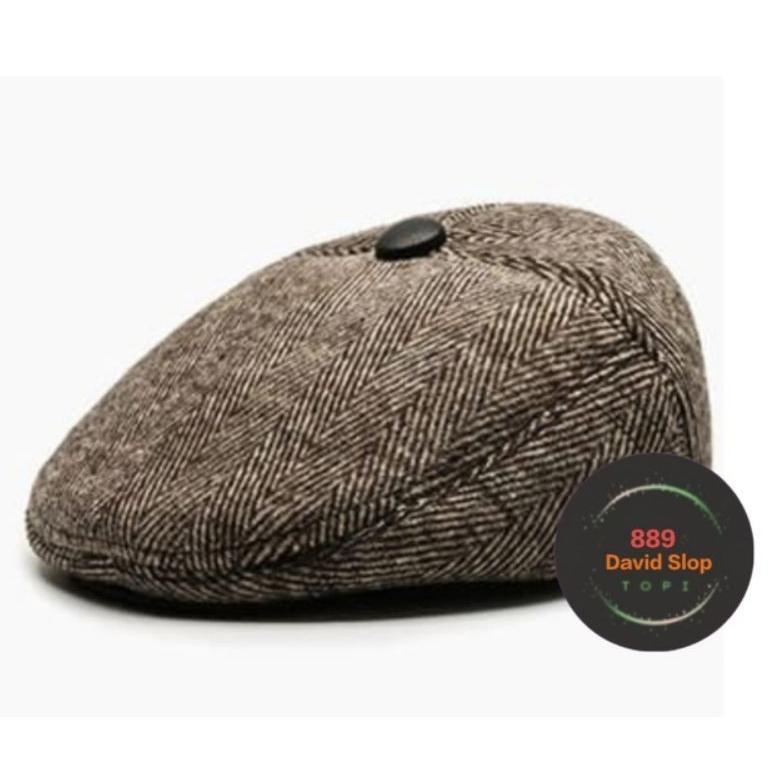 ~Harga Special~ topi baret pria bahan tebal varian 5 warna-impor Buruan Sebelum Kehabisan