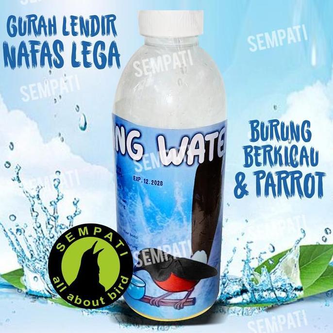 High Konsentrat Air Minum Biang Water Minuman Gurah Plong Penggacor Kristal Anti Serak Burung Murai 