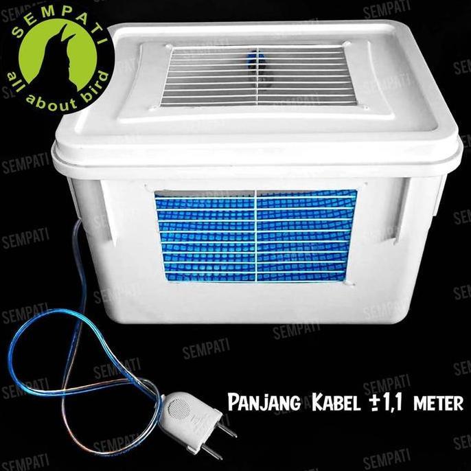 Box Burung Kotak Ternak Breeding Burung Parrot Lovebird Murai Kenari Terrarium Fullset Lampu Serbuk 