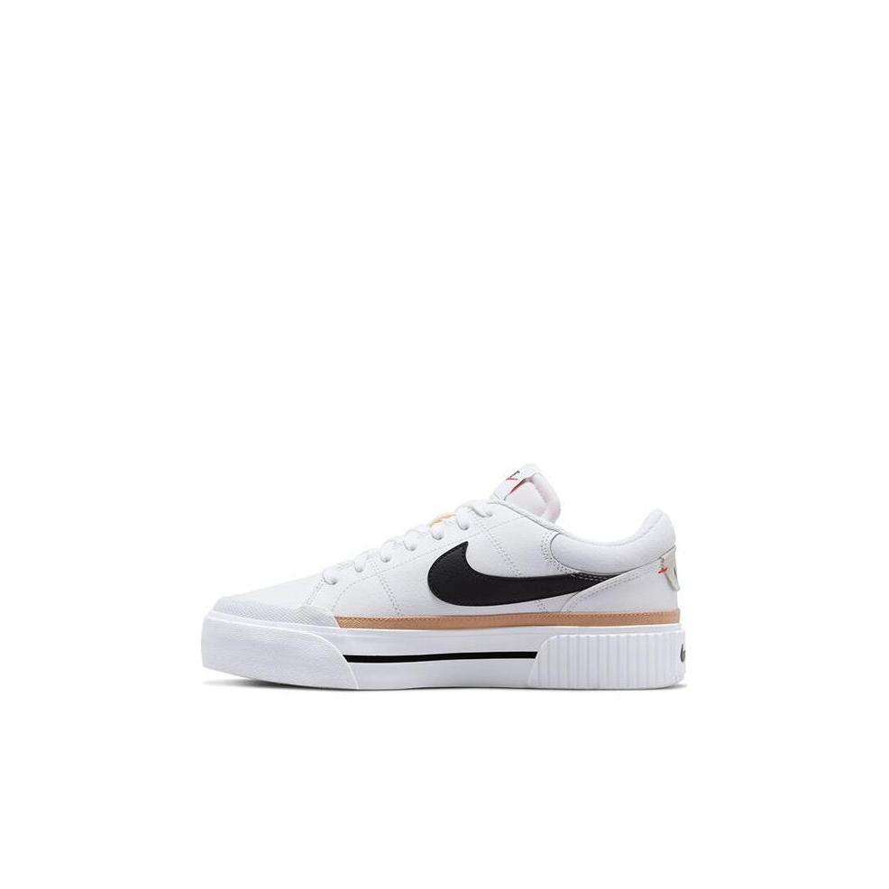 NIKE Court Legacy Lift White /Black /Hemp /Team Orange Orinal BNIB