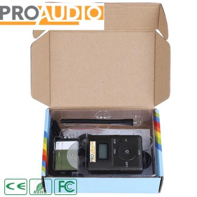 Musiq- Proaudio Transmitter Fm Radio Portable Microphone Tour Guide Sistem