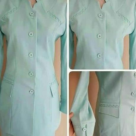 Blazer Kerja Wanita, Jas Wanita, Blazer Formal, Setelan Blazer