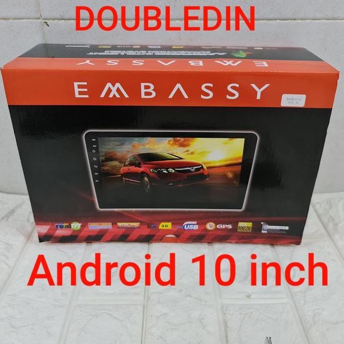 BEBAS ONGKIR - TV MOBIL MULTIMEDIA ANDROID EMBASSY 10 INCH BARU