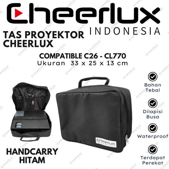 Terpopuler- Tas Proyektor Cheerlux Cl770 Waterproof | Cheerlux Indonesia Tas Projector Cl770