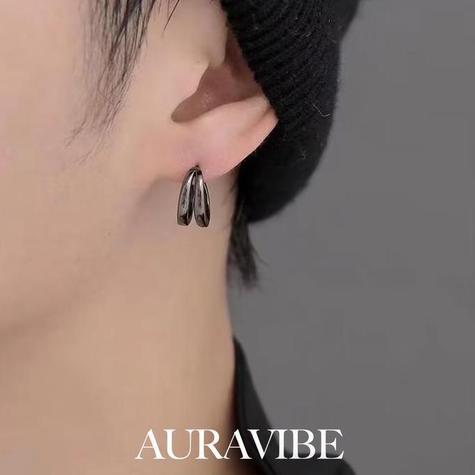 Bisainstan- Auravibe-Anting Pria Model Terbaru, Desain Kecil Dan Modis, Anting, Gaya Sederhana Dan C