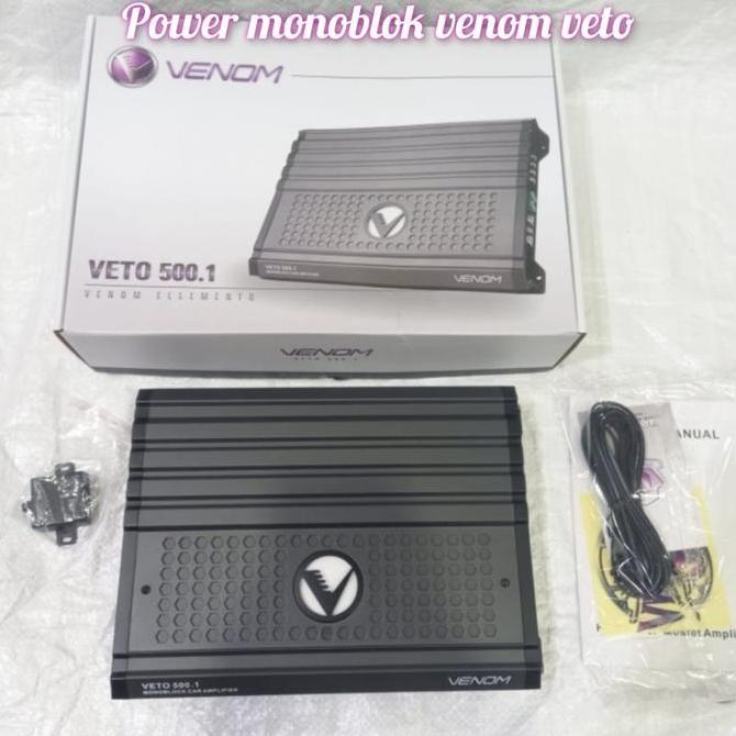 VENOM ELEMENTO VETO 500.1 Power Amplifier Monoblock Audio Mobil 1CH