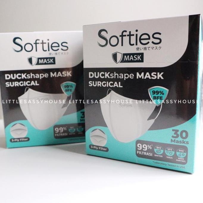 MASKER SOFTIES DUCKSHAPE SURGICAL BOX - masker duckbill - littlesassyhouse