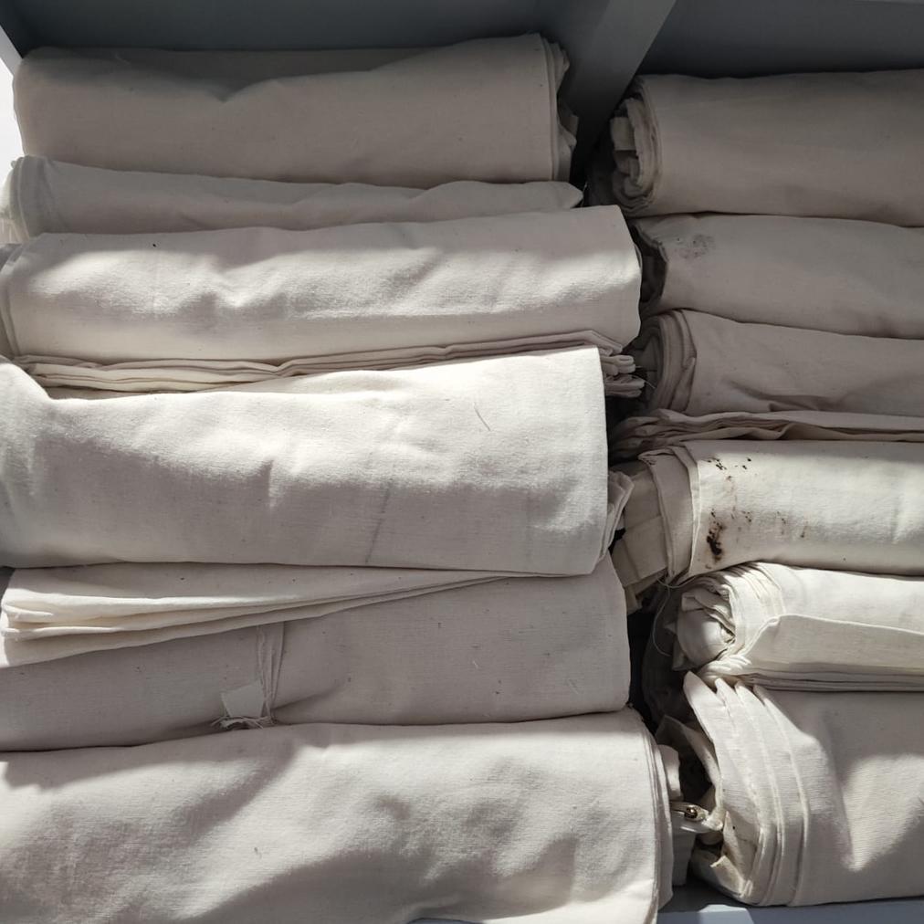 Promo` Hemat Tas Blacu Polos (Resleting) Tote Bag Blacu Gantungan