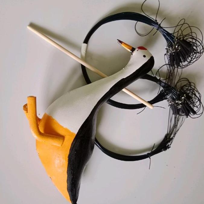 ASLI Satu Set Jebakan Racik Gantung Ruak Ruak+Jontrot Ruak Ruak Patung Burung Ruak Ruak READY STOCK