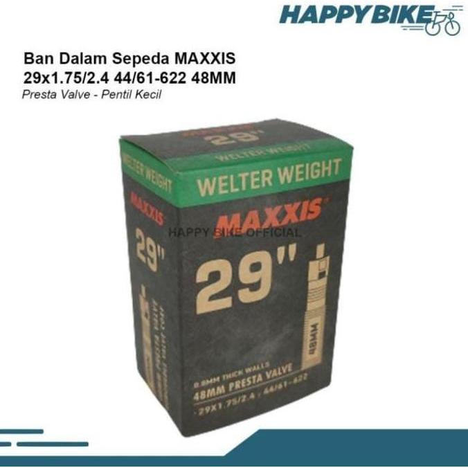 Promo MAXXIS Tube Ban Dalam Sepeda 29 x 1.75/2.4 48mm FV Ban Sepeda MTB Downhill Diskon
