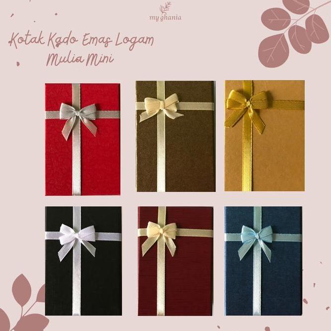 Kotak Kado Gift Box Hampers Wedding Thday Emas Logam Mulia Antam Mi