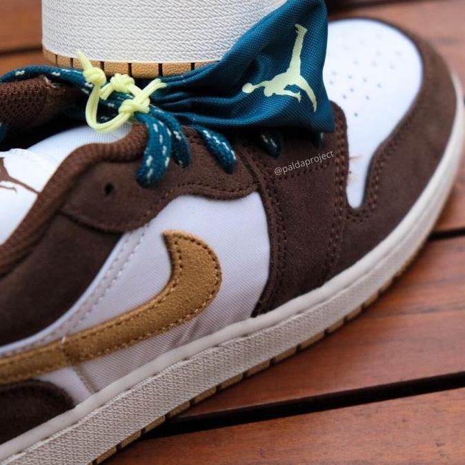 Sneakers Shoes Nike Air Jordan 1 Low SE Cacao Wow GS (2216 200) - 100% Orinal