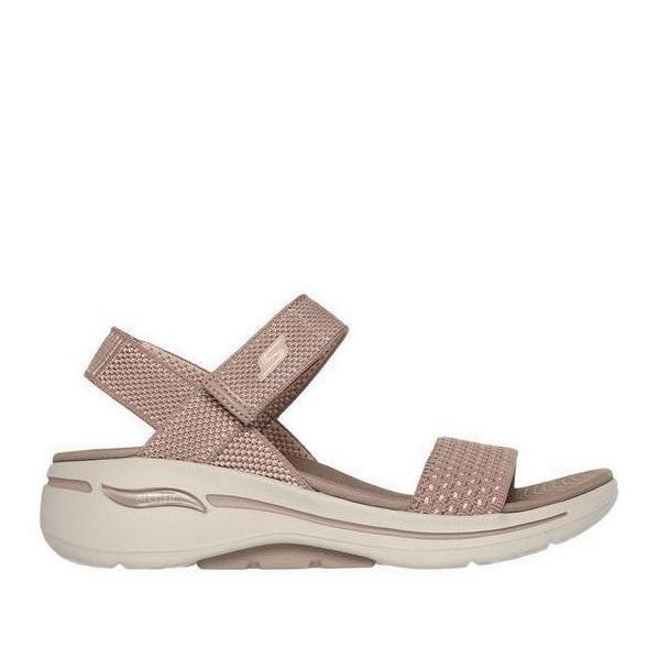 Skechers sandal wanita Go Walk Arch Fit Women's Sandal - Tan orinal