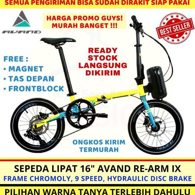 Terlaris Sepeda Lipat 16 Avand Re Arm Ix