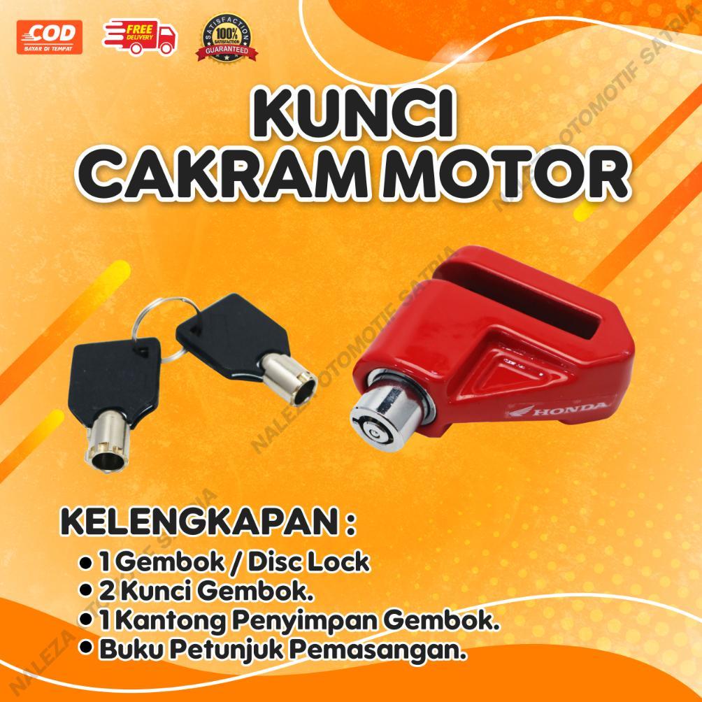 Kunci Gembok Cakram Motor Anti Maling Universal Untuk Semua Jenis Motor - Gembok Cakram Motor Anti M