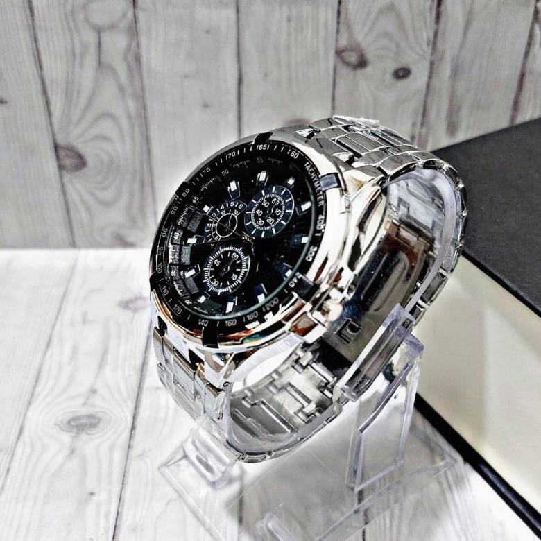 garansi` hemat jam tangan pria rantai stainless keren dan sporty kekinian