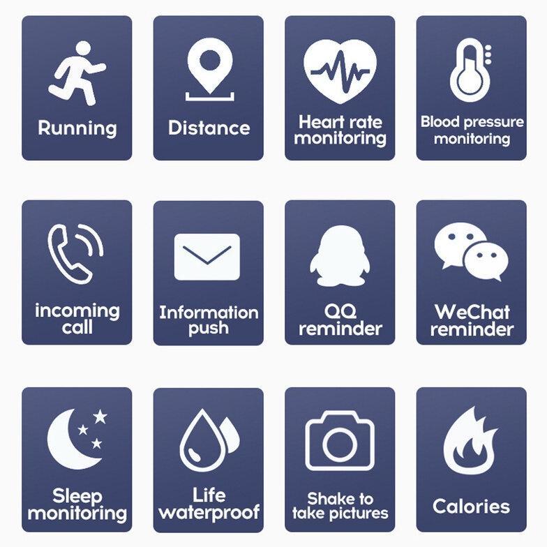 original` hemat jam smartwatch y68 original anti air ip67 asisten olahraga dan kesehatan jam tangan 