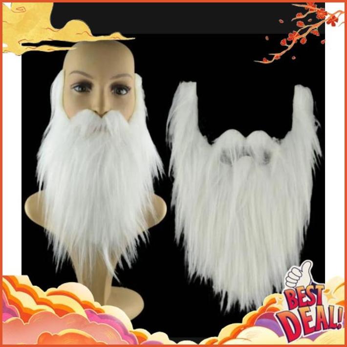 READY STOCK BEWOK JENGGOT ALIS  KUMIS PALSU PUTIH,HITAM DAN COKLAT TERLARIS