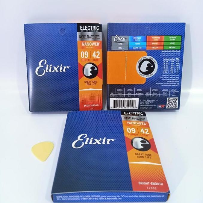 Halmusic- Senar Gitar Elixir Eletrik 09/Senar Gitar Elixir/Senar Guitar Elixir