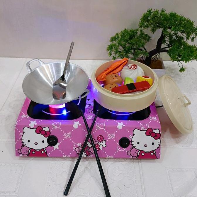 MAINAN ANAK KOMPOR TUNGKU 2 HELLOKITTY KODE 1074