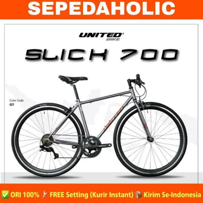 Terlaris Sepeda United Slick 700 C 8 Speed Garansi Resmi 5 Tahun