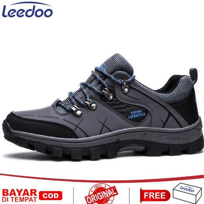 Leedoo Sepatu Hiking / Sepatu Gunung Sepatu Outdoor Pria Antiselip MH202