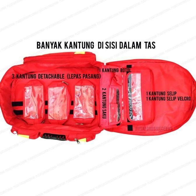 Ransel Jumbo Tas Perlengkapan Medis P3K Bidan Kit UKS Kit HomeCare PMI TKP