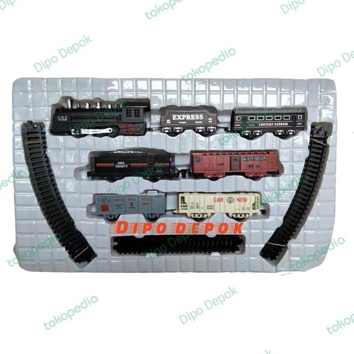 Rail King Sound 21 Pcs Mainan Miniatur Kereta Api Railking Ada Suara Restock