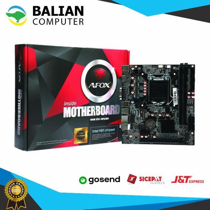 promo Motherboard afox h81 LGA1150 terlaris