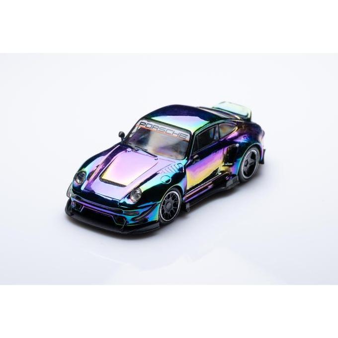 Dcm 1:64 Rwb Porsche 993 Ducktail Electroplated Colorful Limited Promo