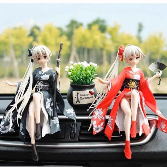 Shet Samurai Geisha Anime Action Figure Aksesoris Hiasan Dashboard Mobil Hemat