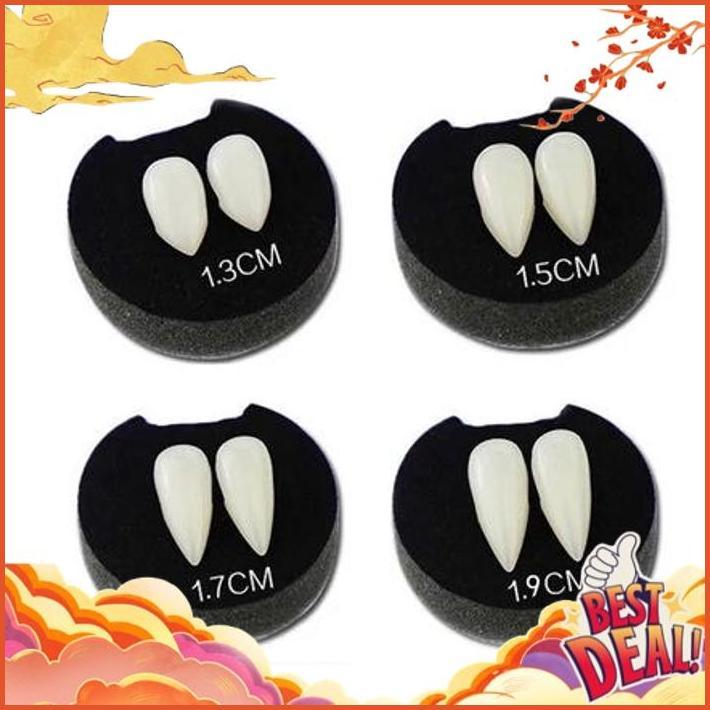 Hanya Hari Ini Gigi Taring Palsu Palsu Aksesoris Cosplay Halloween Gigi Taring Palsu Dracula Vampire