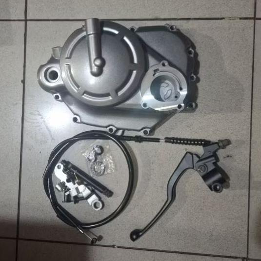 Bak Blok Kopling Set Yamaha Vega ZR Jupiter Z Robot Z1 Full Silver Plus Handle Kiri PNP
