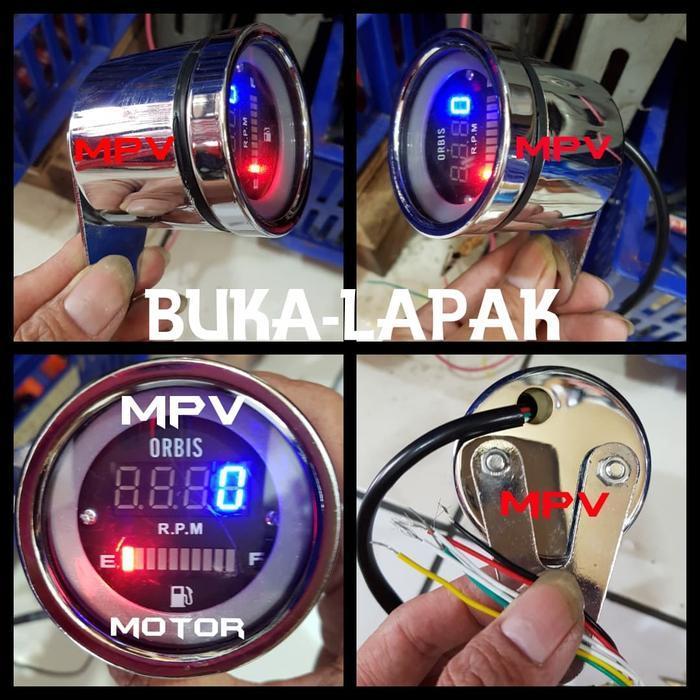Amper Bensin Digital Tachometer Indikator Rpm Digital Original Dan Terpercaya