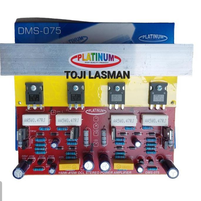 DMS 075 + TRANSISTOR FINAL PCB KIT power ocl 150w 150watt stereo sanken hanaya monstar dms 075+ 075 