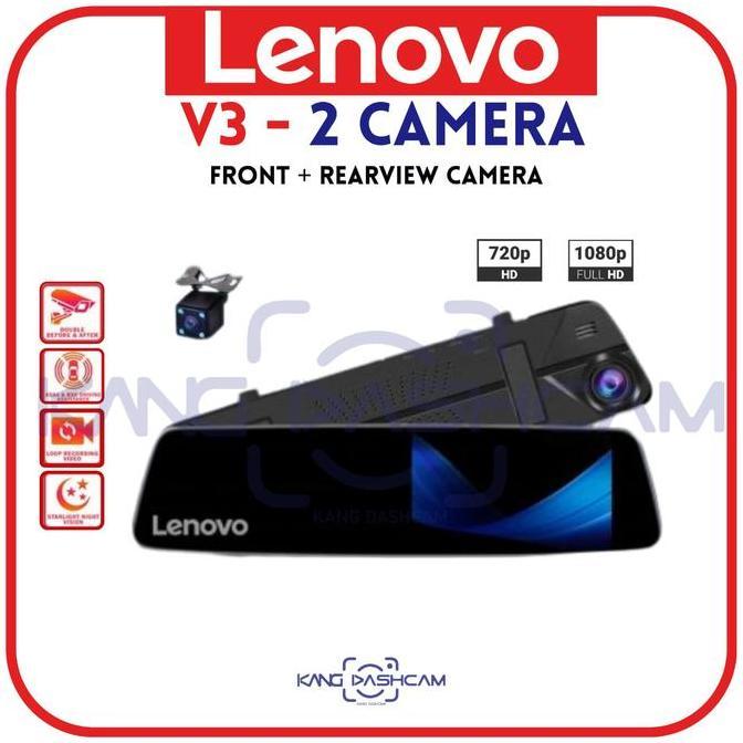 Lenovo V3 Dual Camera Dashcam Car DVR Camera Mobil