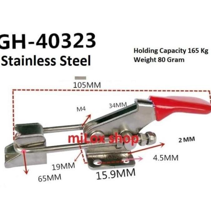 Togle clamp 40323 stainless stail PROMO