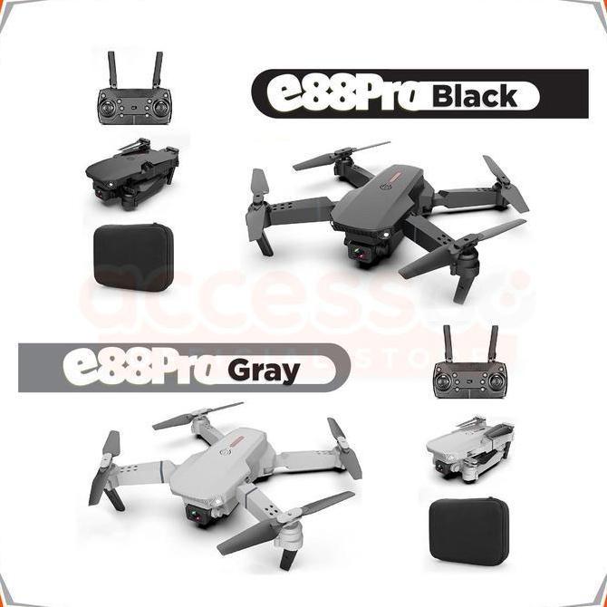DRONE E88 PRO DENGAN KAMERA HD GANDA DRONE KAMERA WIFI FPV DRONE KAMERA 4K HD/ REMOTE PESAWAT RC BAT