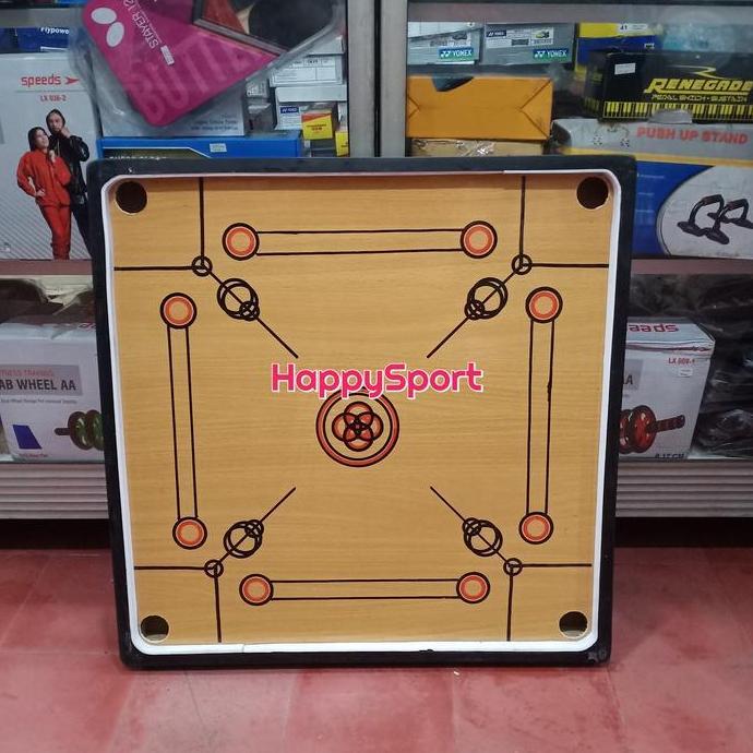 PAPAN KARAMBOL KECIL 60X60CM TERMASUK BIJI DAN CRISTAL KODE 1152