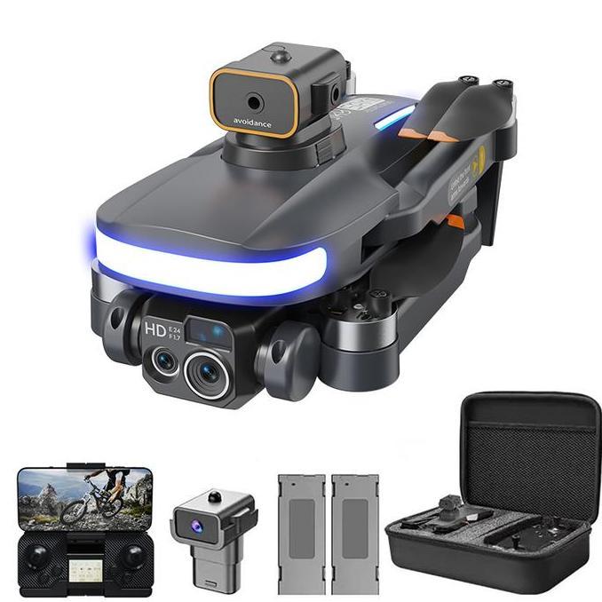 DRONE R107-6KDRONE CAMERA 6K RC DRONE PESAWAT REMOTE CONTROL  DRONE GPS MOTOR TANPA SIKAT DRONE KAME