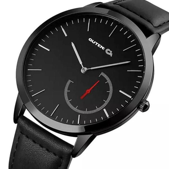 New- Guten Inc - Jam Tangan Analog Pria Black Choco