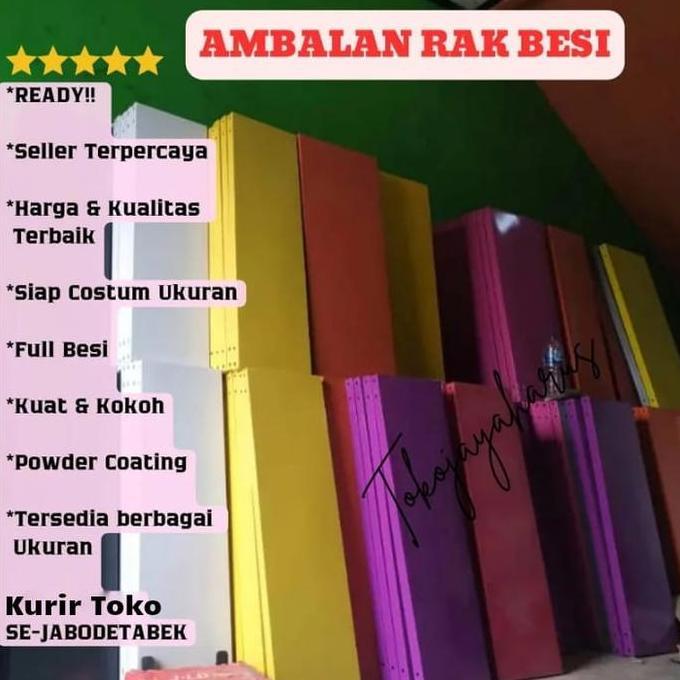 Newcap- Ambalan Rak Besi Siku Serbaguna / Ambalan Besi Siku Lubang