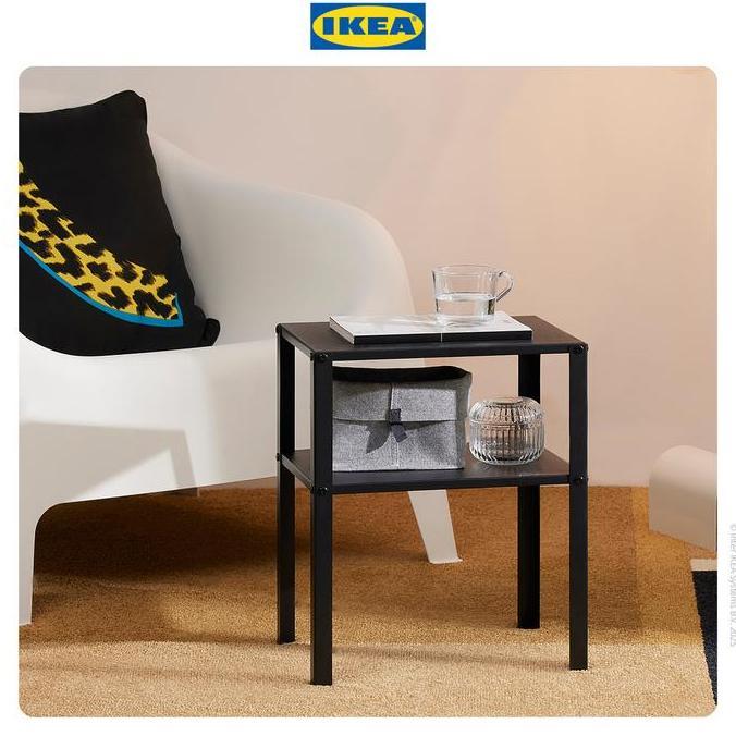 Newcap- Ikea Knarrevik Meja Samping Tempat Tidur Bahan Baja 37X28 Cm