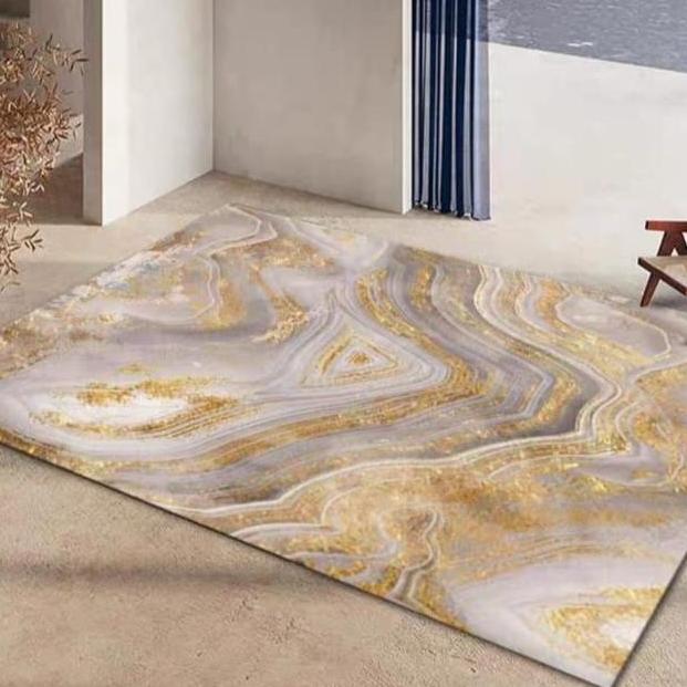 Karpet Lantai Import Marble Gold tahan lama sultan gold