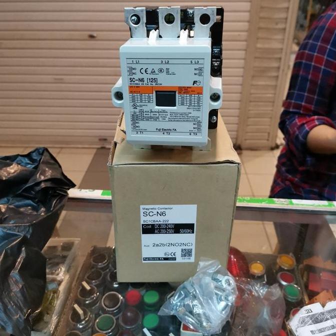 Baru SC-N6 MAGNETIC CONTACTOR FUJI ELECTRIC 220VAC sjt92 Ayo Order