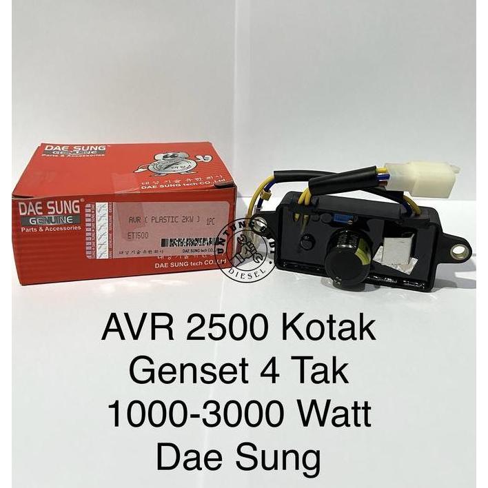 Spesial Avr 2500 Daesung Bentuk Kotak Et1500 Genset 1000-3000 Watt Et2500 Et2800 Et3000 Et3500 Et400