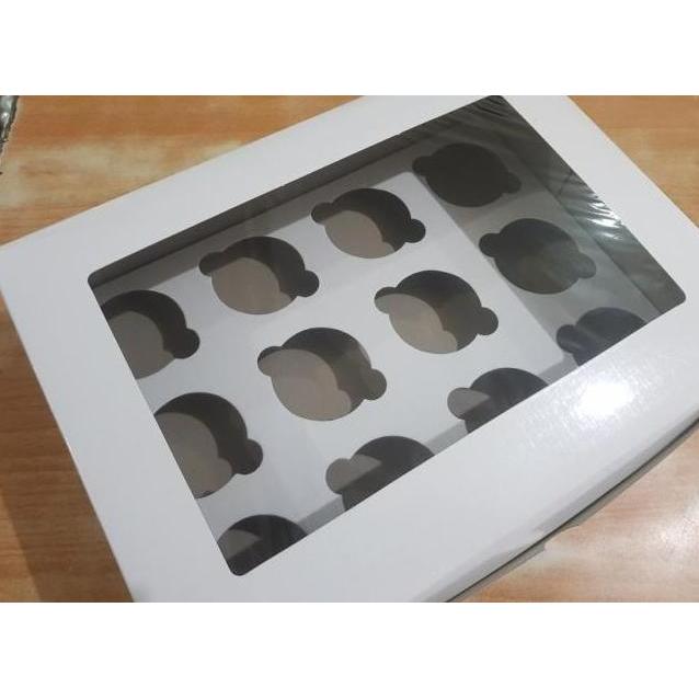 Good- dus cupcake muffin box putih isi 12 cake box cup cake box